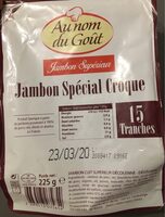 Jambon spécial croque