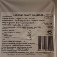 Lardon fumé congeles