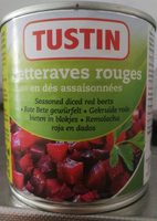 Betteraves rouges en dés assaisonnées