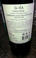Cabernet-Sauvignon 2015 Rouge sec