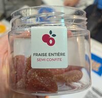 Fraise entière semi confite