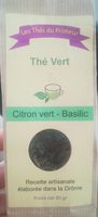 Thé vert citron vert- basilic