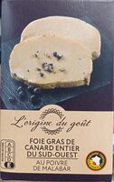 Foie gras de canard entier du Sud-Ouest au poivre Malabar
