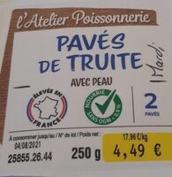 Pavés de Truite avec peau