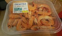 Crevettes entières et cuites