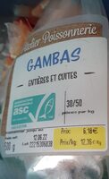 Gambas entière et cuite