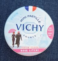 Mini pastille Vichy source rose litchi