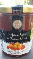 Confiture extra de fraises abricots