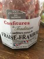Confiture extrade fraise-framboise