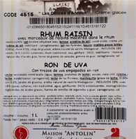Glace rhum raisin