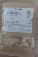 Chips de banane au chocolat blanc