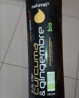 Jus De Curcuma Et Gingembre Bio - 250 ML - Natuval