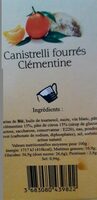 Canistrelli fourrés clémentine