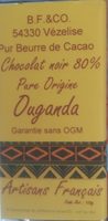 Chocolat noir 80% Ouganda
