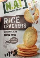 Rice crackers poivre noir