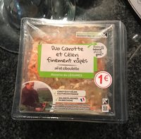 Duo carotte et céleri finement râpés