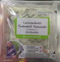 Concombres Finement Tranchés à la Ciboulette