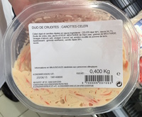 Duo de crudités : carottes-céleri