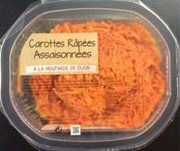Carottes râpées assaisonnées à la moutarde de Dijon