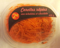 Carottes râpées aux échalotes et ciboulette
