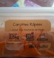 Carottes râpées sauce à la moutarde de Dijon
