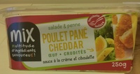 Salade & Penne Poulet pané Cheddar Oeuf Crudités