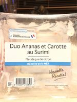 Duo ananas et carotte au surimi