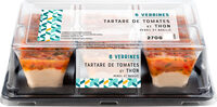 6 verrines tartare de tomates et thon