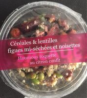 Salade céréales lentilles figues