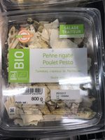 Penne rigate poulet pesto