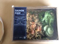 Salade saumon fume quinoa et boulgour