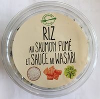 Riz au saumon fumé et sauce au wasabi
