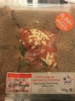 Galette chiffonnade de jambon et tomates