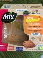 Coup de boost - Poulet rôti, céréales et lentilles