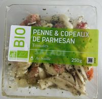 Penne et copeaux de parmesan
