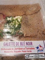 Galette chiffonade de jambon et tomates