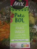 Poke bol poulet avocat