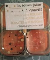Verrines poissons tomates poivrons