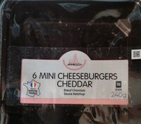 6 mini cheeseburgers cheddar