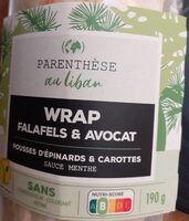 Wrap falafels avocat