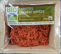 Carottes finement râpées
