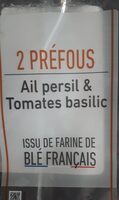 Prefou  Ail Persil Tomates Basilic