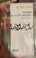 Verrines saumon noix de saint jacques petits legumes