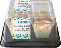 Verrines Saumon Fume et Tzatziki