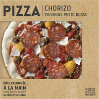 Pizza Chorizo Poivrons Pesto Rosso