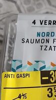 Verrines nordique saumon fumé tzatziki