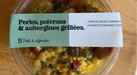 Perles poivrons aubergines grillées