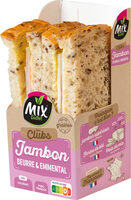 Sandwich club jambon emmental beurre