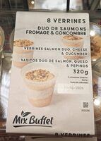 Verrine duo de saumon fromage et concombre