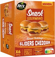 Snack Gourmand 6 Sliders Cheddar
